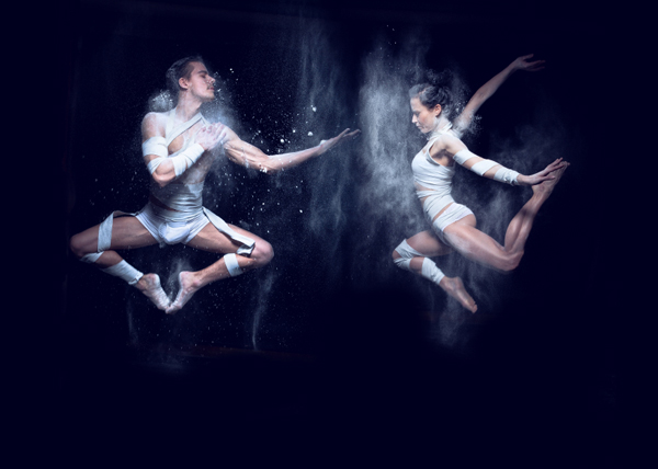 jumping dancers