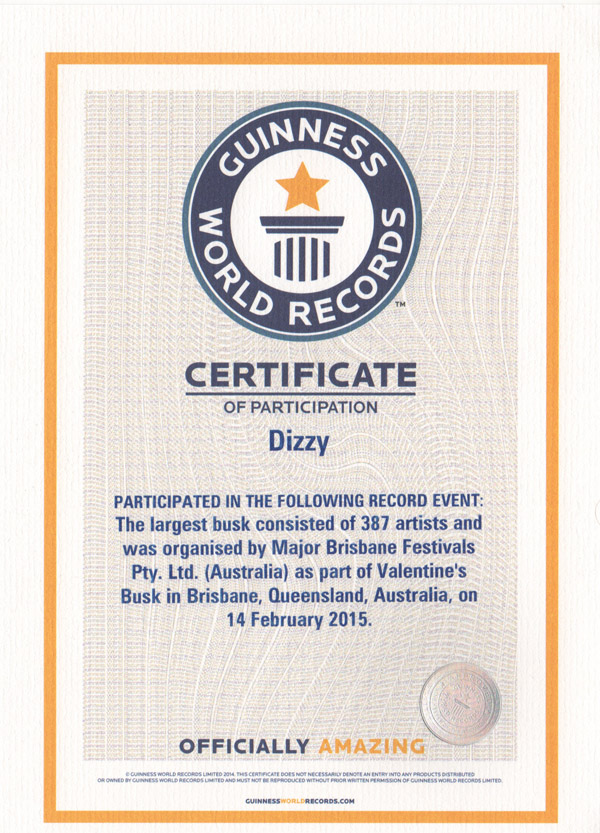 Guinness Certificate